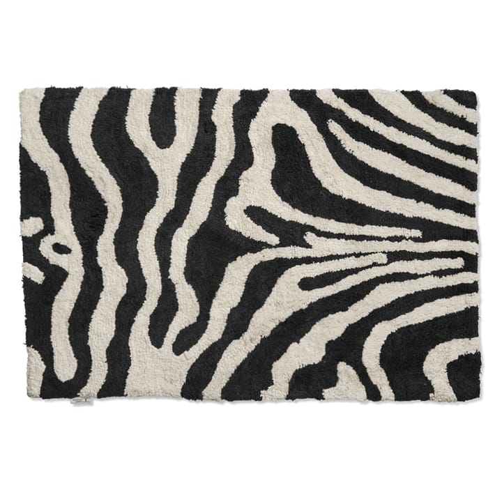 Zebra baderomsmatte 60x90 cm - Svart-hvit - Classic Collection