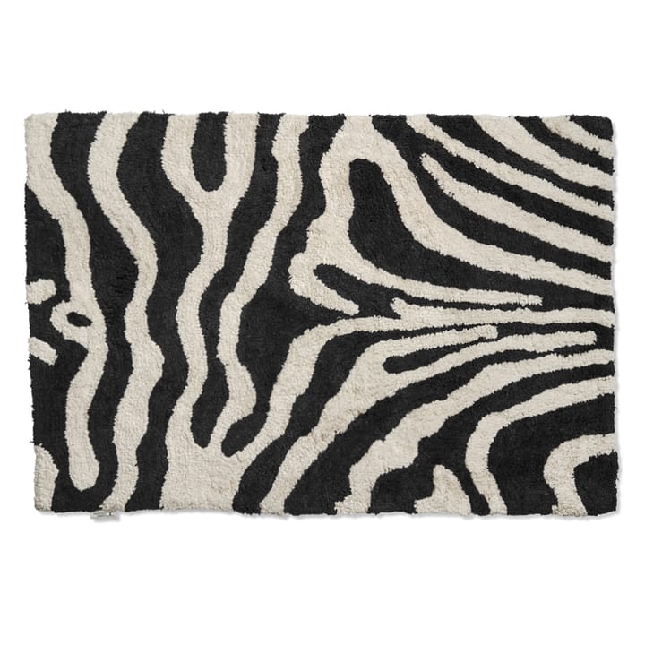 Zebra baderomsmatte 60x90 cm, Svart-hvit Classic Collection