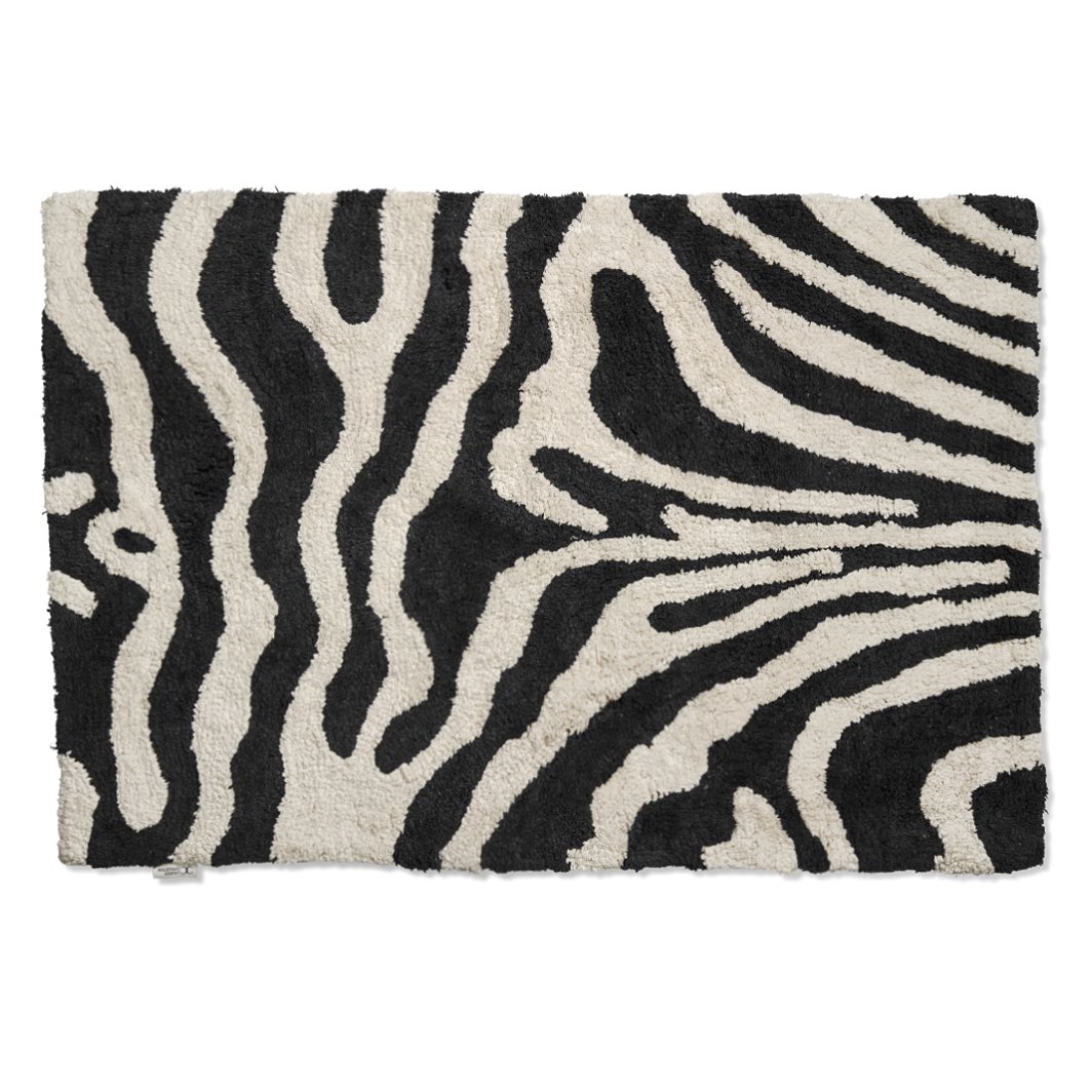 Bilde av Classic Collection Zebra baderomsmatte 60x90 cm Svart-hvit