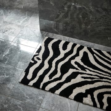 Zebra baderomsmatte 60x90 cm - Svart-hvit - Classic Collection