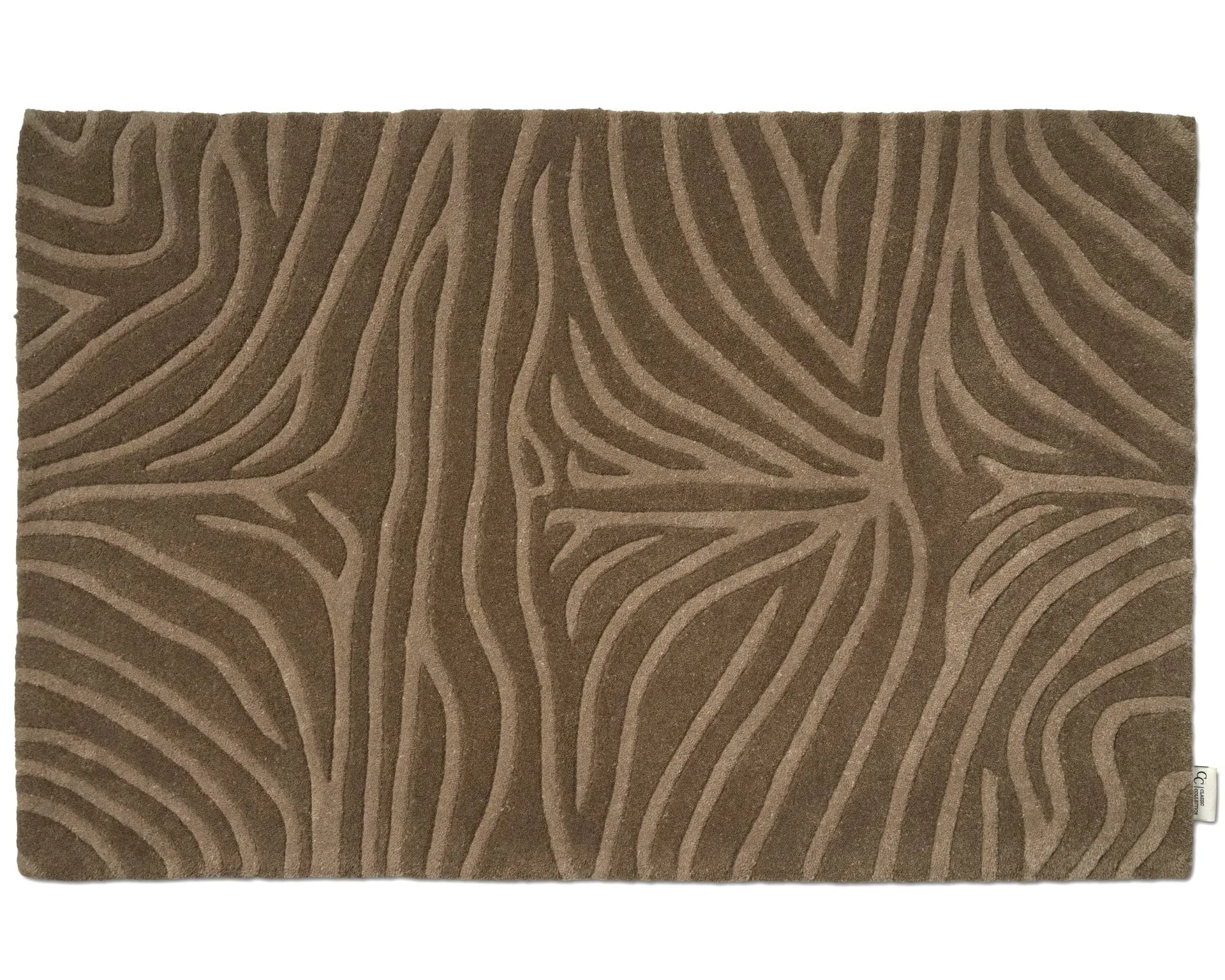 Zebra dørmatte, Mocca, 60x90 cm Classic Collection