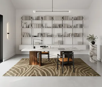 Zebra gulvteppe 200x300 cm - Brown - Classic Collection