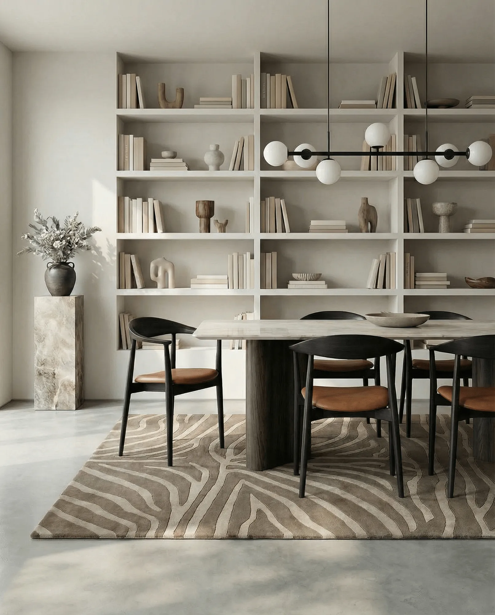 Zebra gulvteppe 250x350 cm, Beige, 250x350 cm Classic Collection