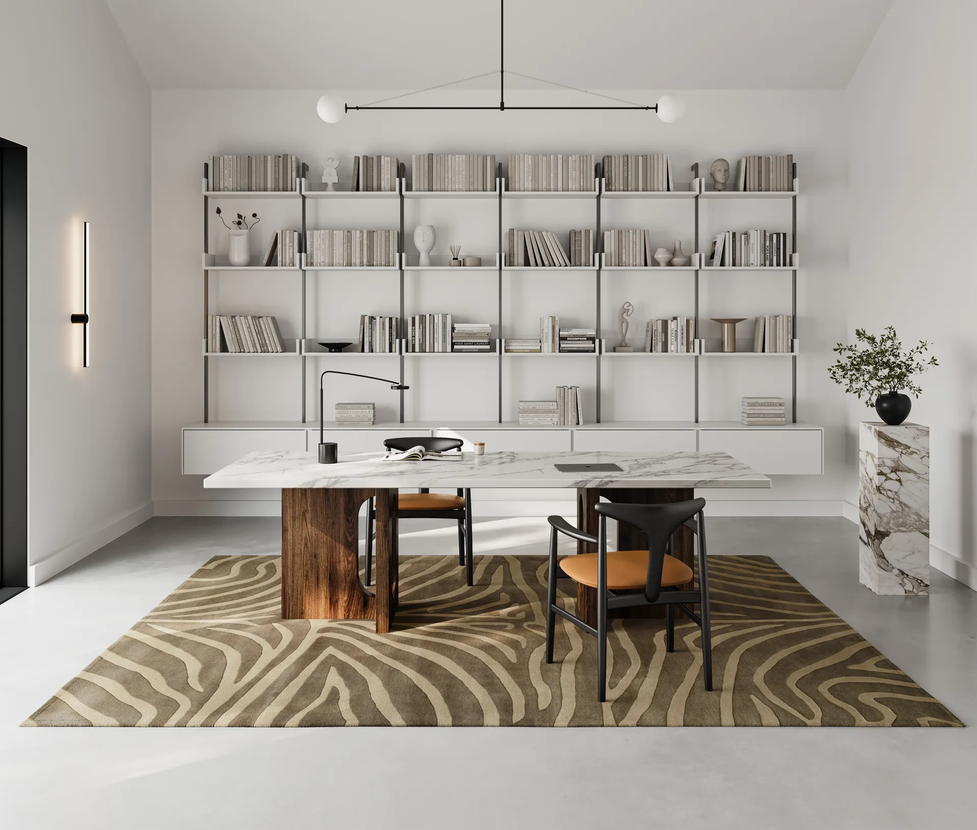 Zebra gulvteppe 250x350 cm, Brown Classic Collection