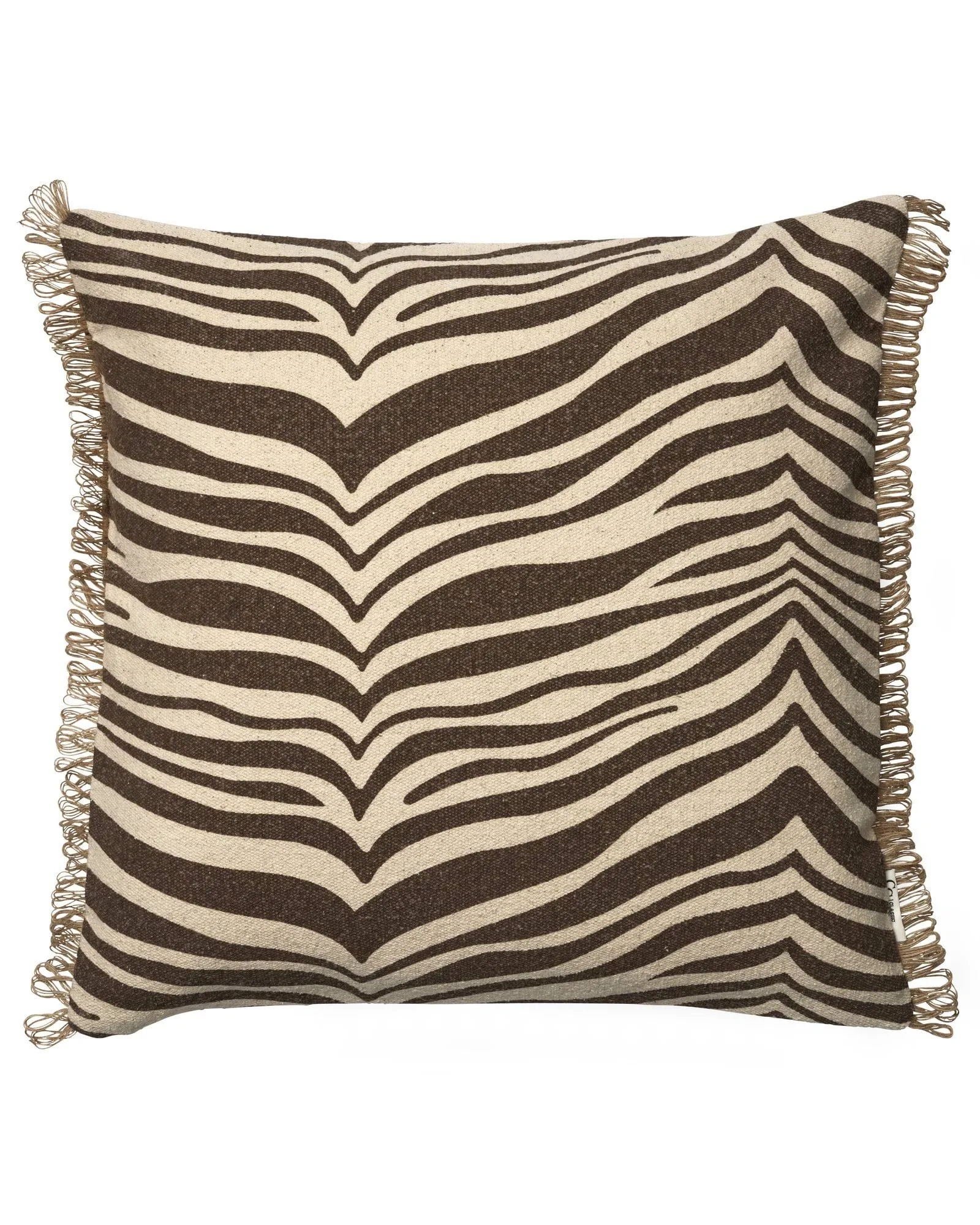 Zebra pute, Brun-natur, 50x50 cm Classic Collection