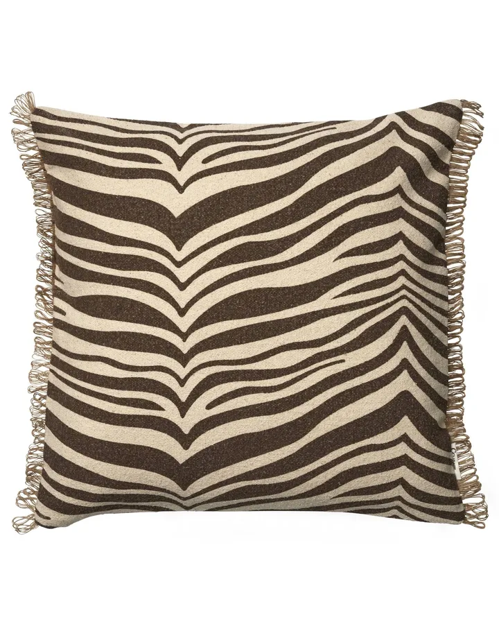 Zebra pute - Brun-natur, 50x50 cm - Classic Collection