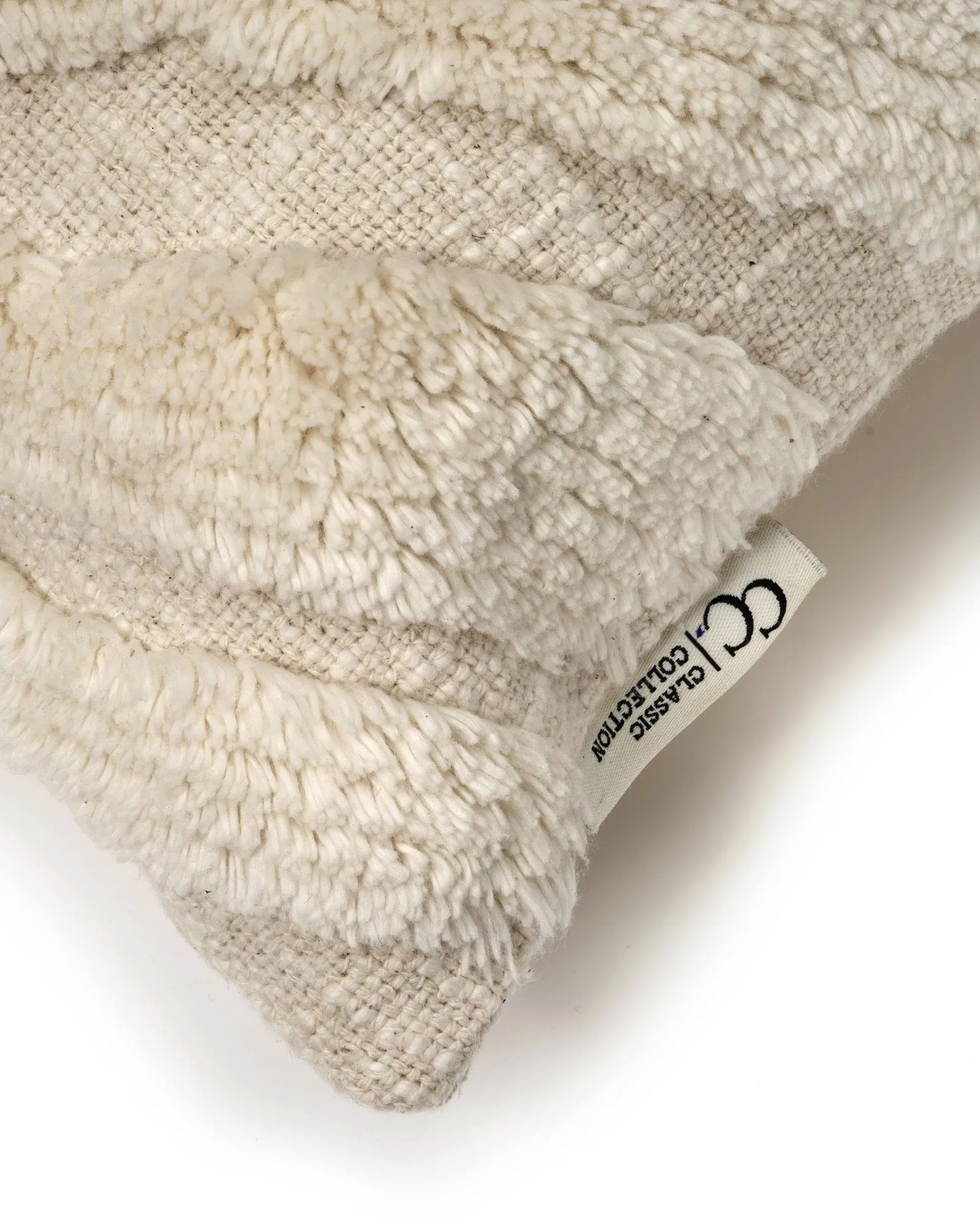 Zebra Tuft putetrekk, Off white, 50x50 cm Classic Collection