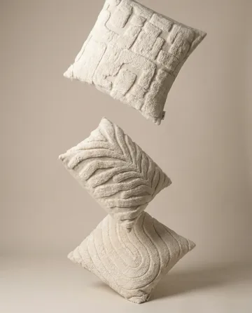 Zebra Tuft putetrekk - Off white, 50x50 cm - Classic Collection