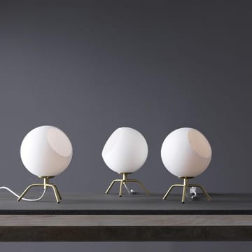 Bug bordlampe - hvit-messing - CO Bankeryd