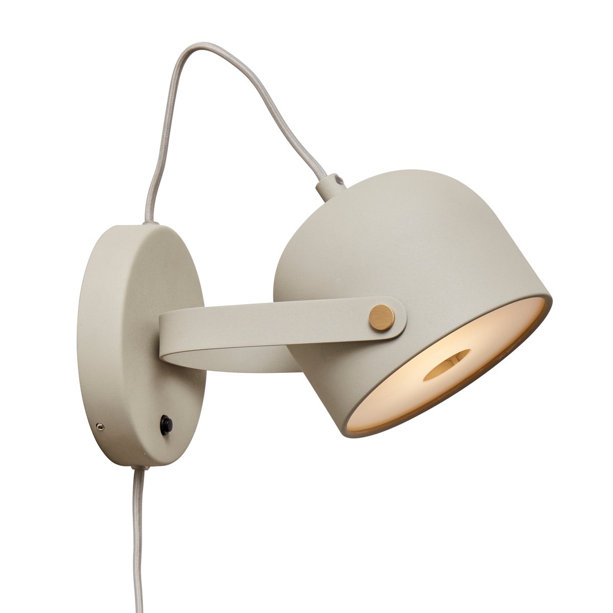 Bilde av CO Bankeryd Svejk 13 vegglampe Beige-messing
