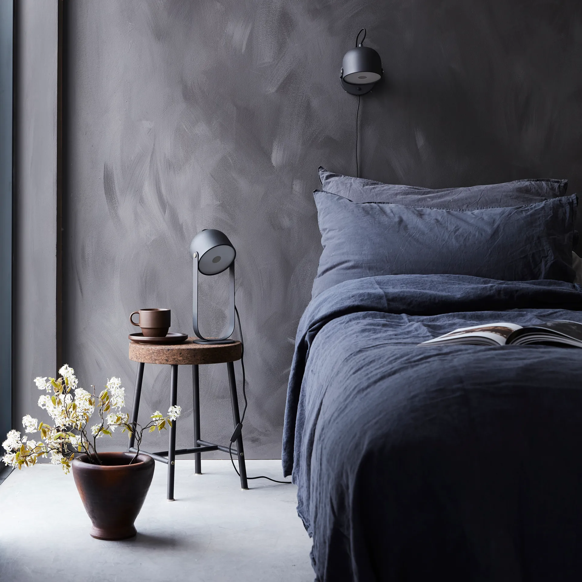 Svejk 13 vegglampe, Svart-nikkel CO Bankeryd