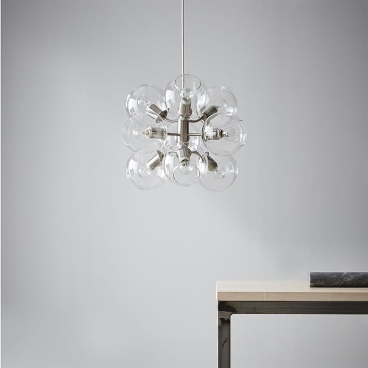 Tage taklampe, sølv-klarglass CO Bankeryd