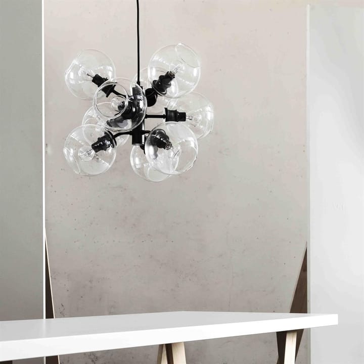 Tage taklampe, sort-klarglass CO Bankeryd