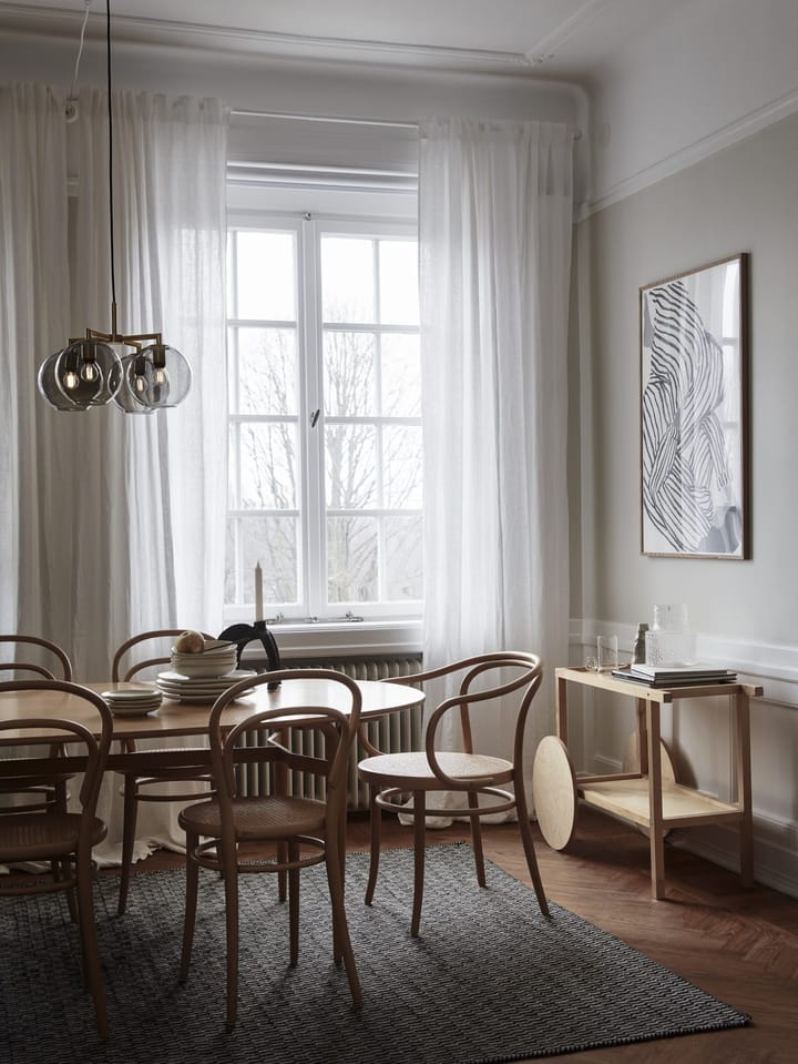 Ture pendel 30 cm, Messing-røykfarget glass CO Bankeryd