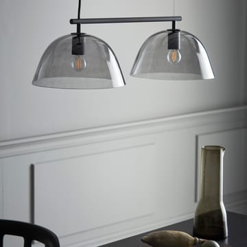 Wendo 70 taklampe røykfarget glass - Svart - CO Bankeryd