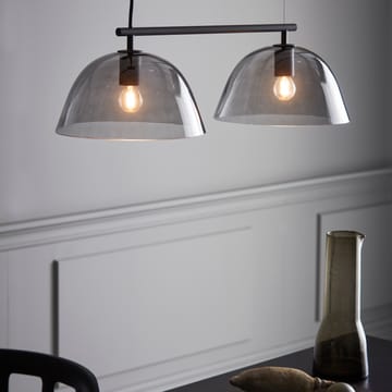 Wendo 70 taklampe røykfarget glass - Svart - CO Bankeryd