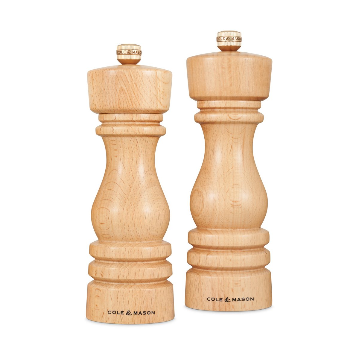 Cole & Mason London salt- og pepperkvernsett Natural