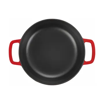 Combekk Enameled støpejernsgryte Ø32 cm - Cherry-silver knob - Combekk