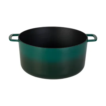 Combekk Enameled støpejernsgryte Ø32 cm - Holly Green-gold knob - Combekk