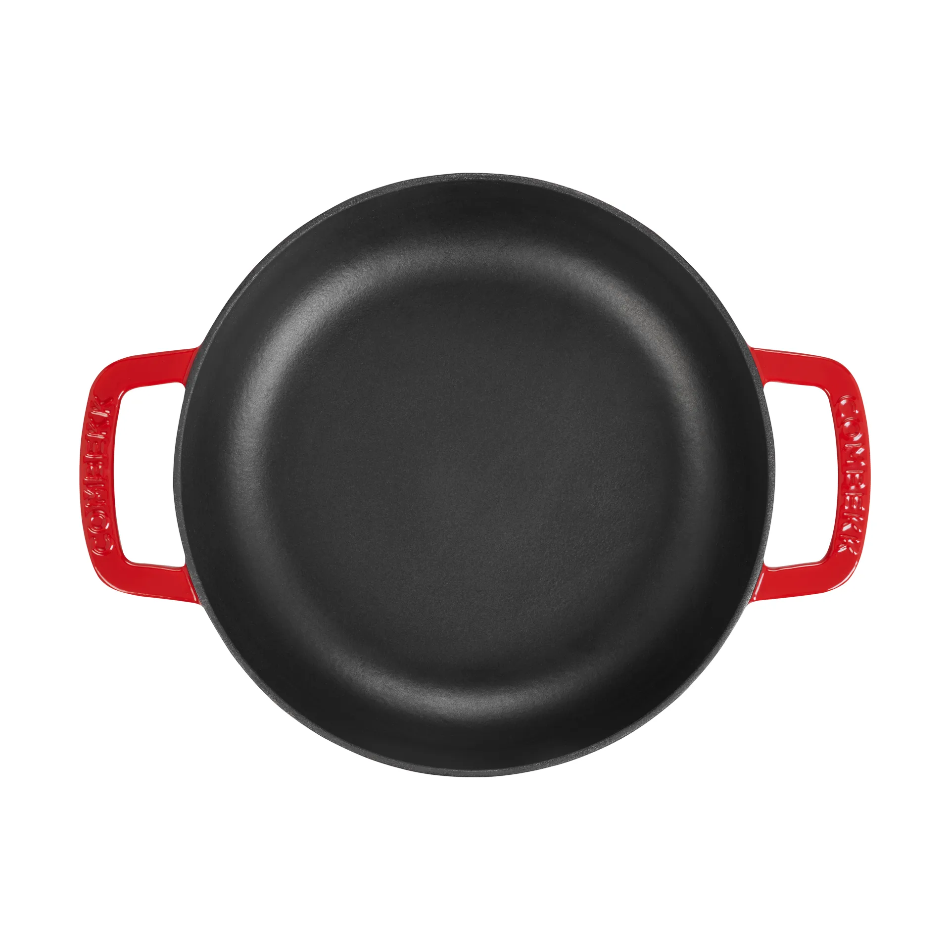 Combekk Enameled traktørpanne støpejern Ø28 cm, Cherry-silver knob Combekk