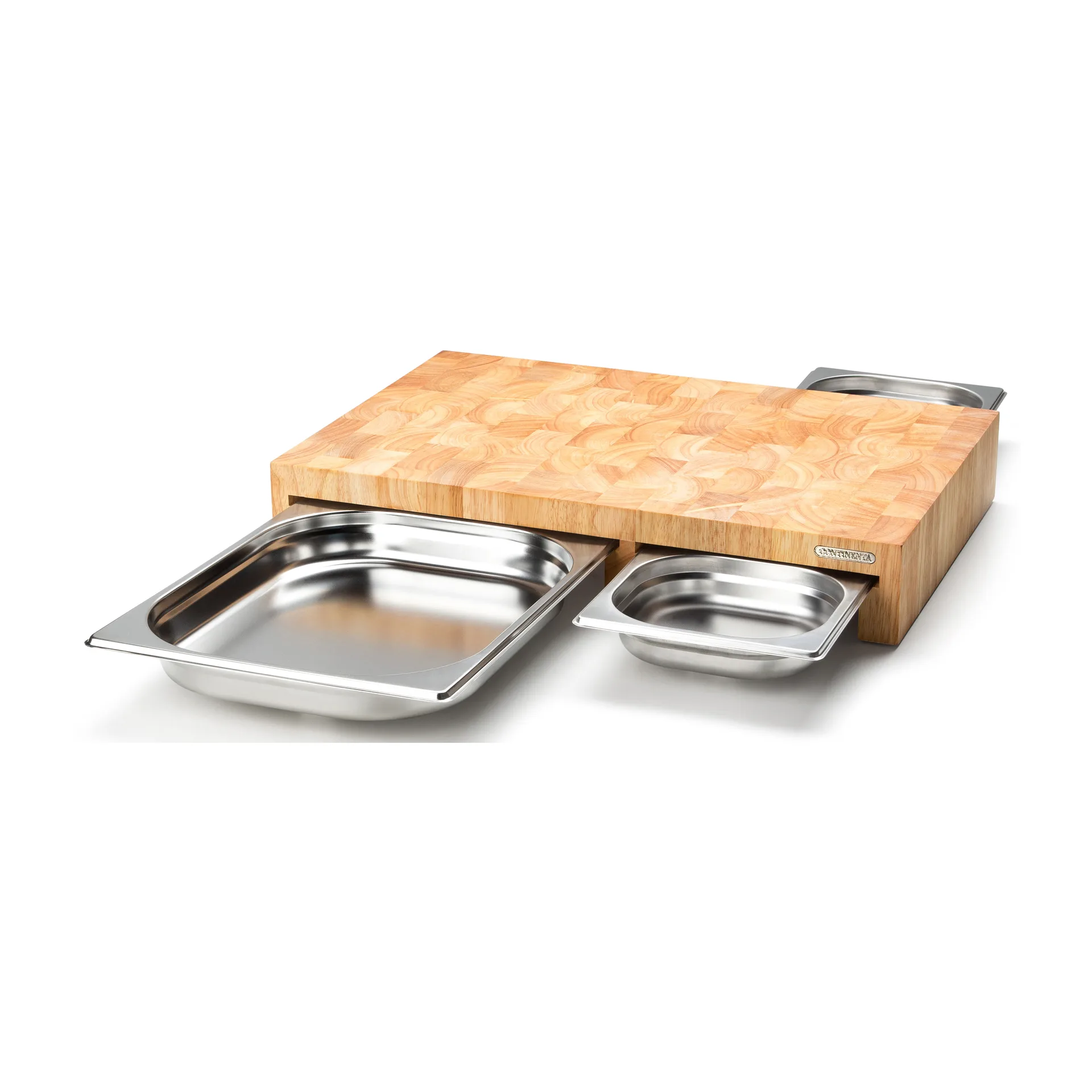 Skjærefjøl gummitre med 3 panner, 32 x 48 cm Continenta