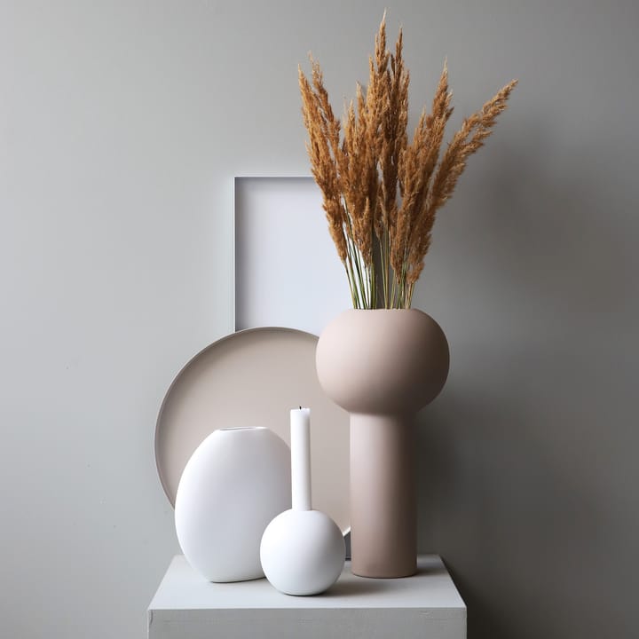 Ball lysestake 8 cm - white - Cooee Design
