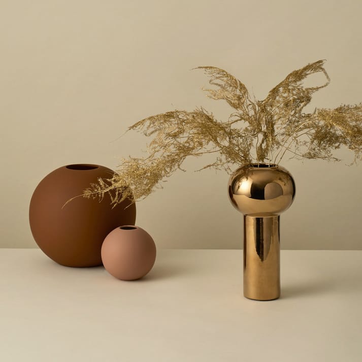 Ball vase coconut - 20 cm - Cooee Design