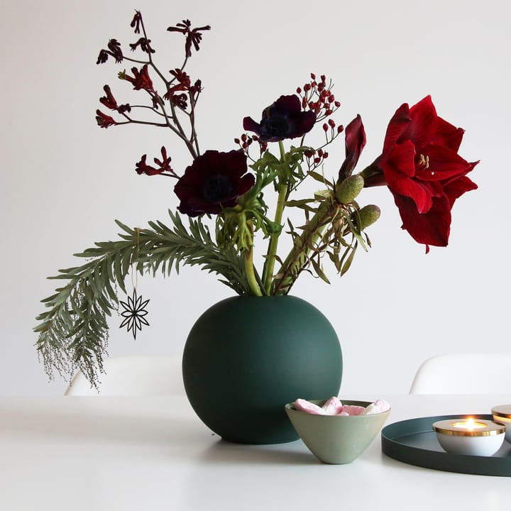 Ball vase dark green, 20 cm Cooee Design