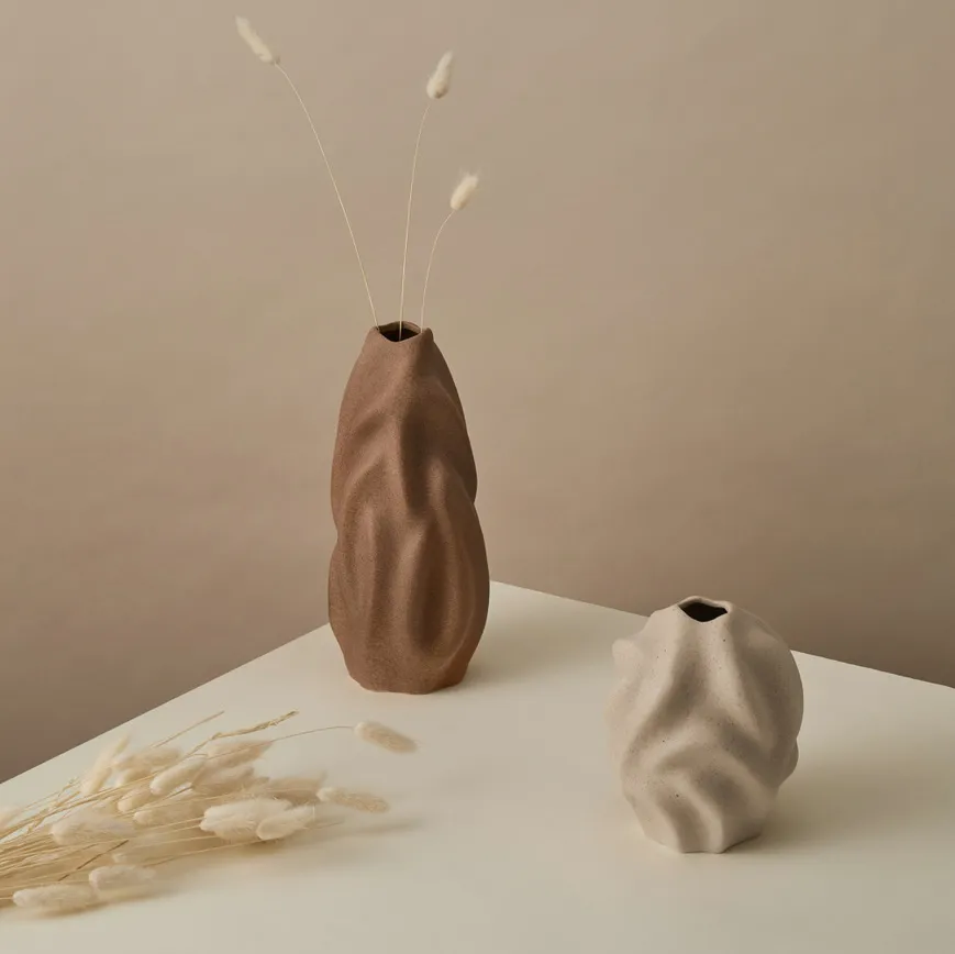 Drift vase 30 cm, Walnut Cooee Design