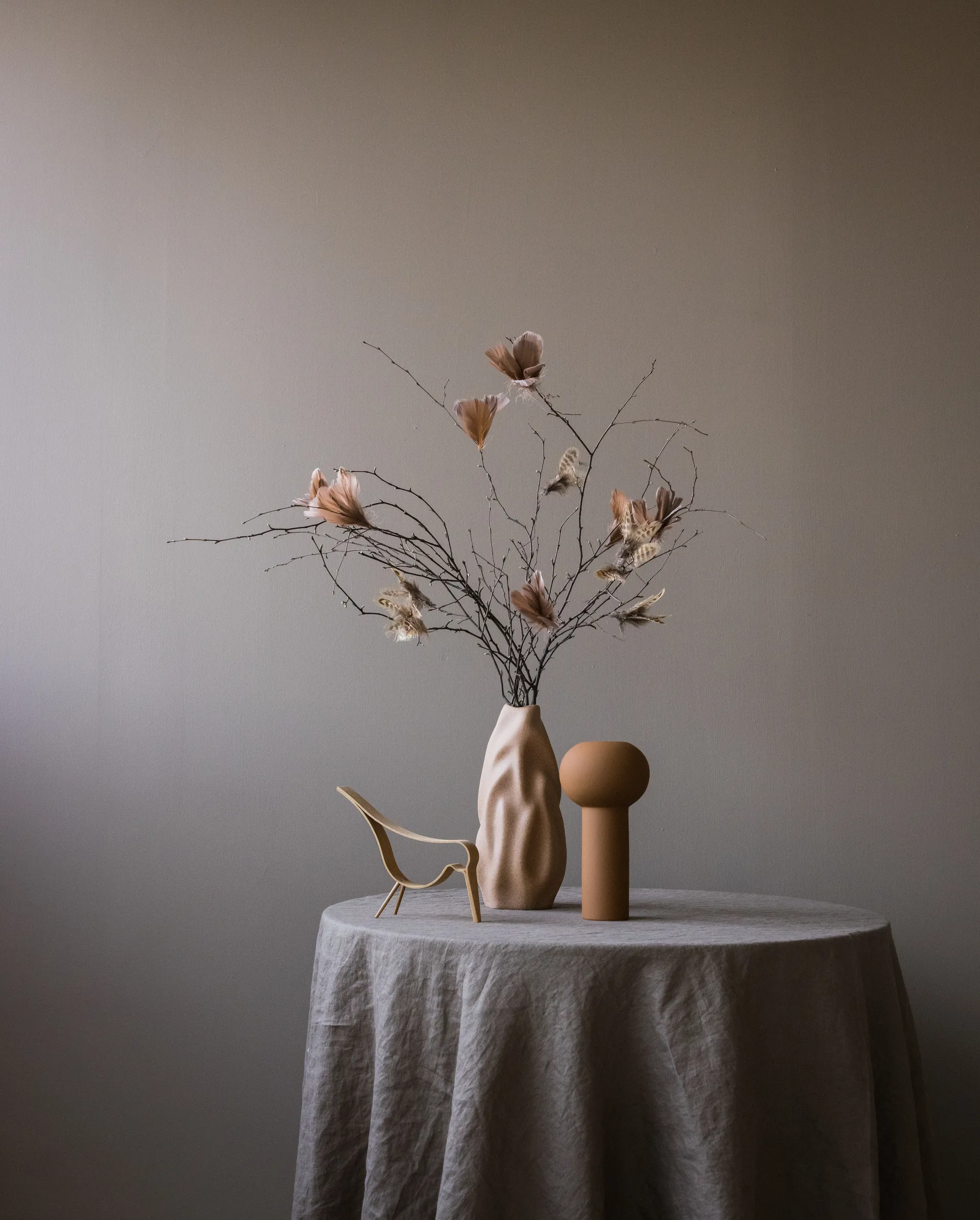 Drift vase 30 cm, Walnut Cooee Design