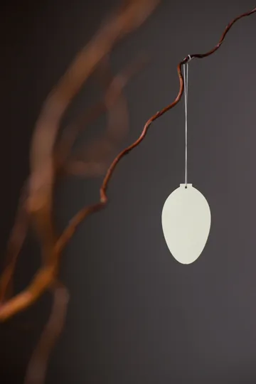 Easter Deco egg påskepynt 4-pakning - Light yellow - Cooee Design