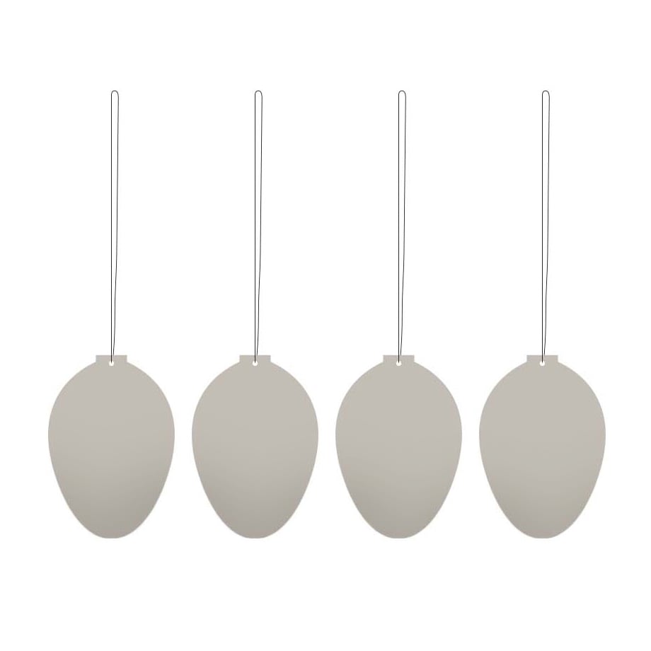 Cooee Design Easter Deco egg påskepynt 4-pakning Sand