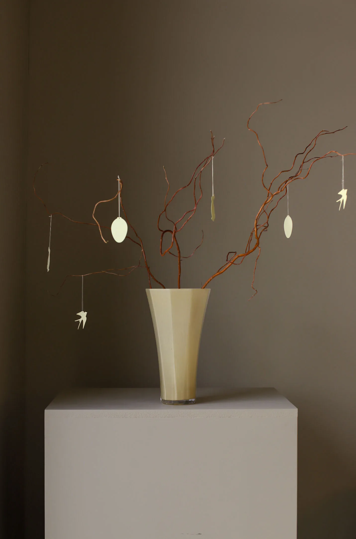 Easter Deco fugl påskepynt 4-pakning, Light yellow Cooee Design