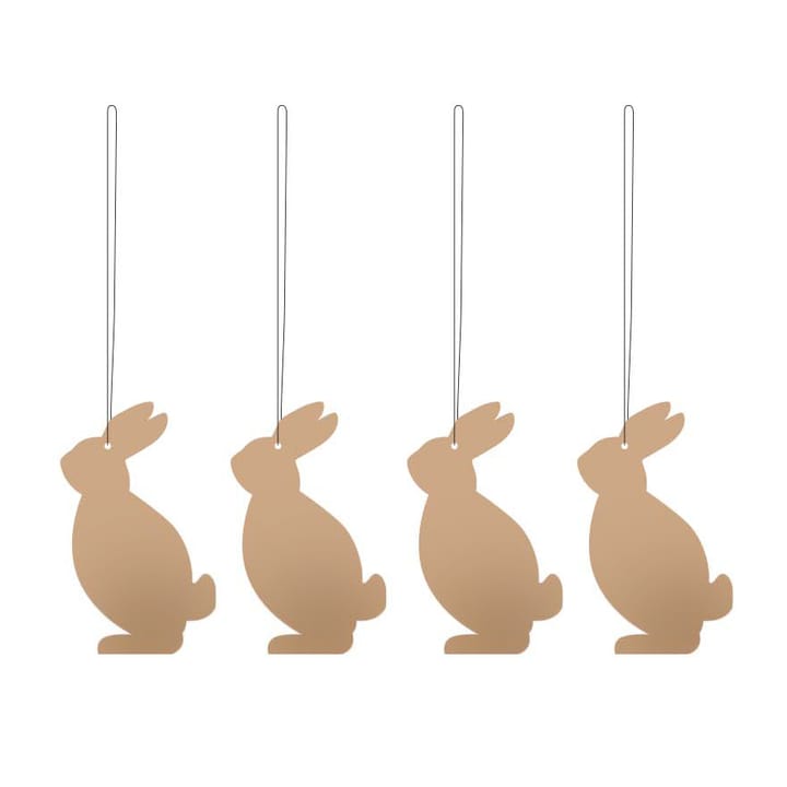 Easter Deco hare påskepynt 4-pakning, Cafe au lait Cooee Design