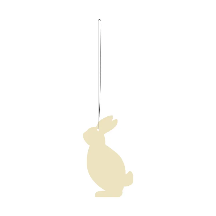 Easter Deco hare påskepynt 4-pakning, Light yellow Cooee Design