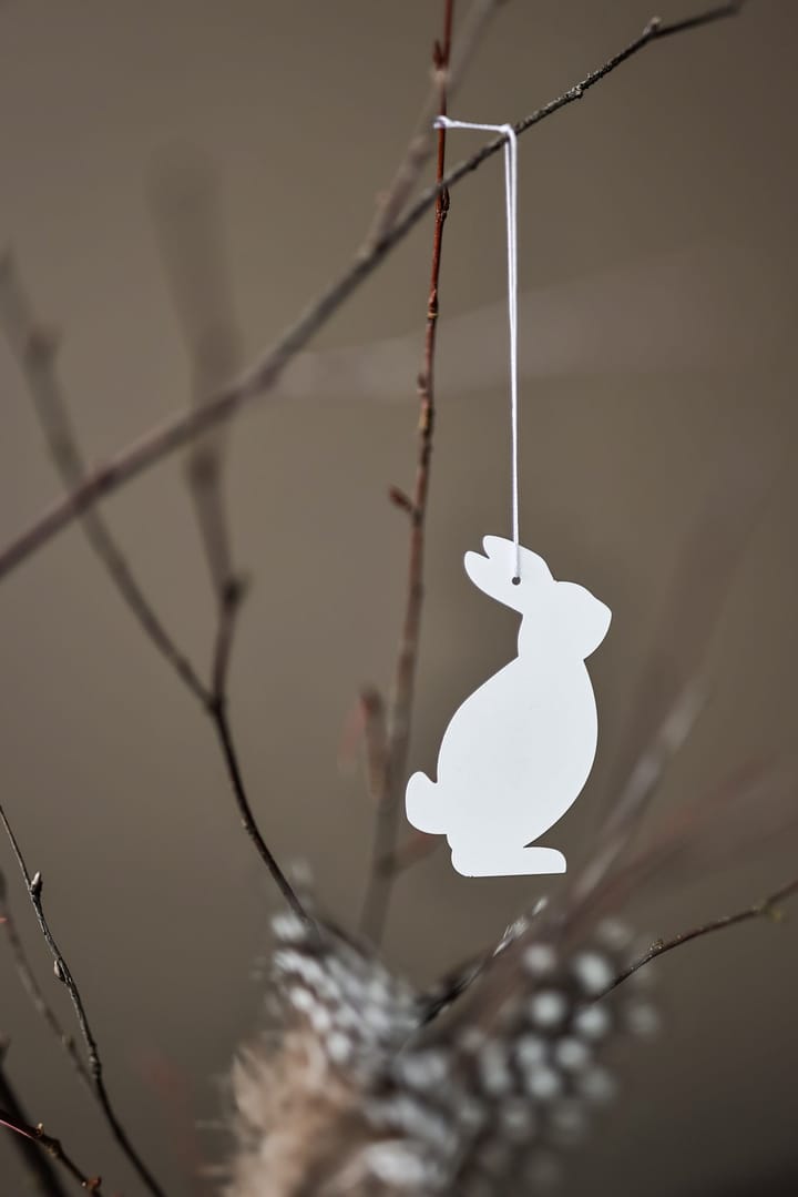 Easter Deco hare påskepynt 4-pakning - White - Cooee Design