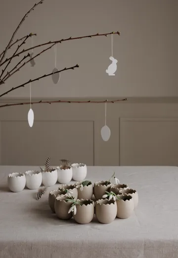 Easter line påskedekorasjon - White - Cooee Design
