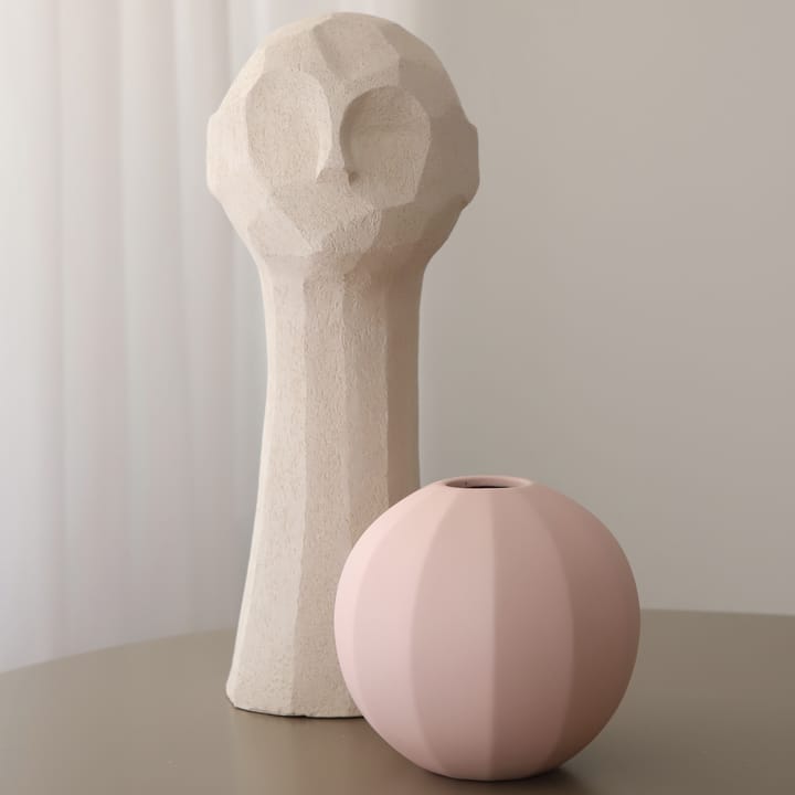 Edge Ball vase 15 cm - Dusty pink - Cooee Design