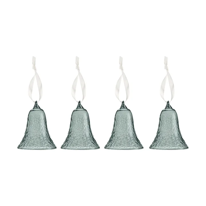 Gry bell klokke 8 cm 4-pakning - Smoke - Cooee Design