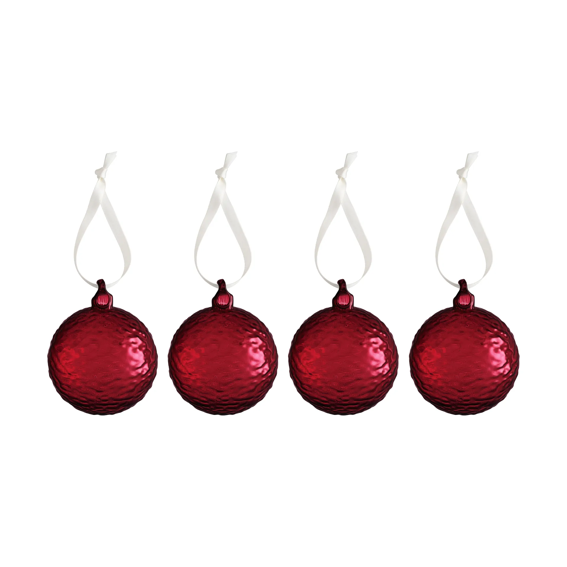 Gry Marble julekule Ø5 cm, Deep red Cooee Design