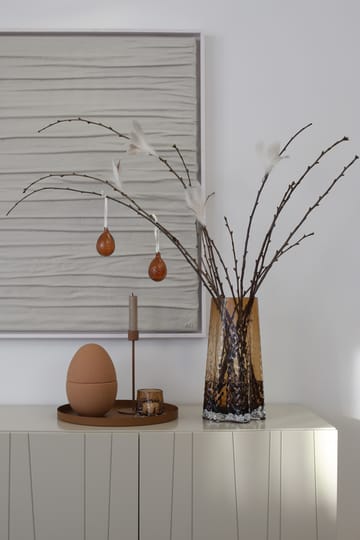 Gry påskeanheng Egg 2-pk - Cognac - Cooee Design