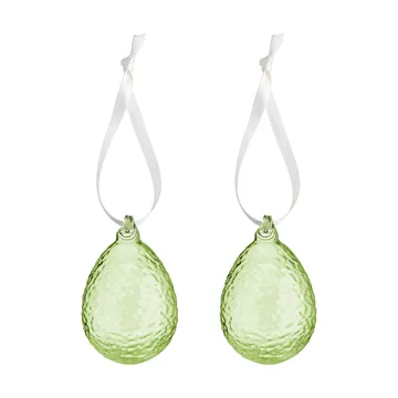 Gry påskeanheng Egg 2-pk - Lime - Cooee Design