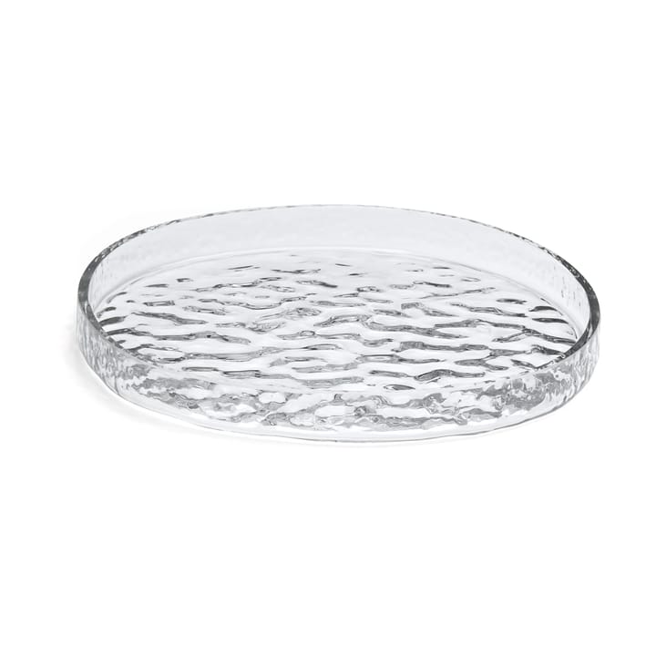 Gry platter dekorasjonsbrett Ø 28 cm - Clear - Cooee Design