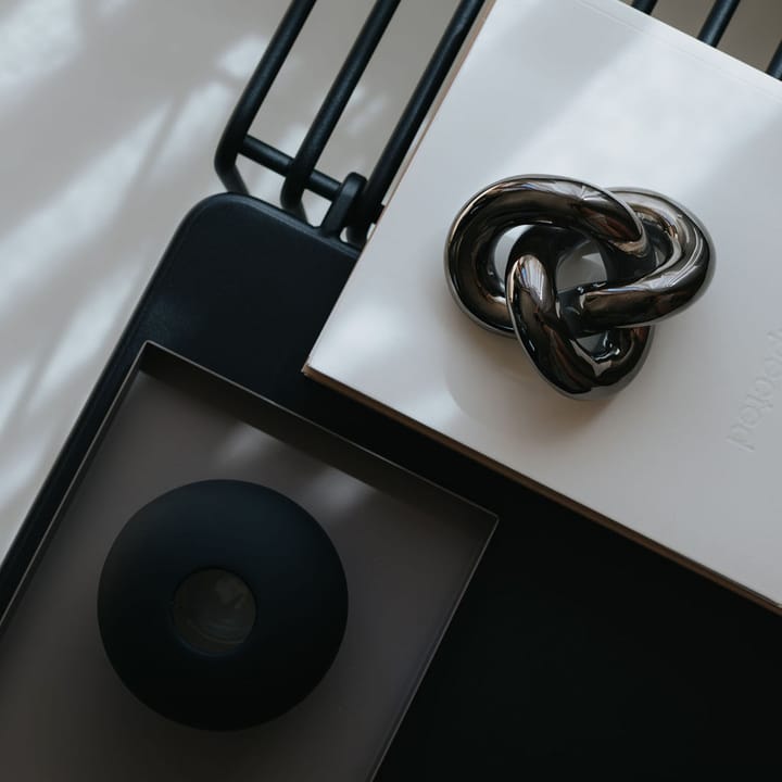 Knot Table small dekorasjon - Dark Silver - Cooee Design