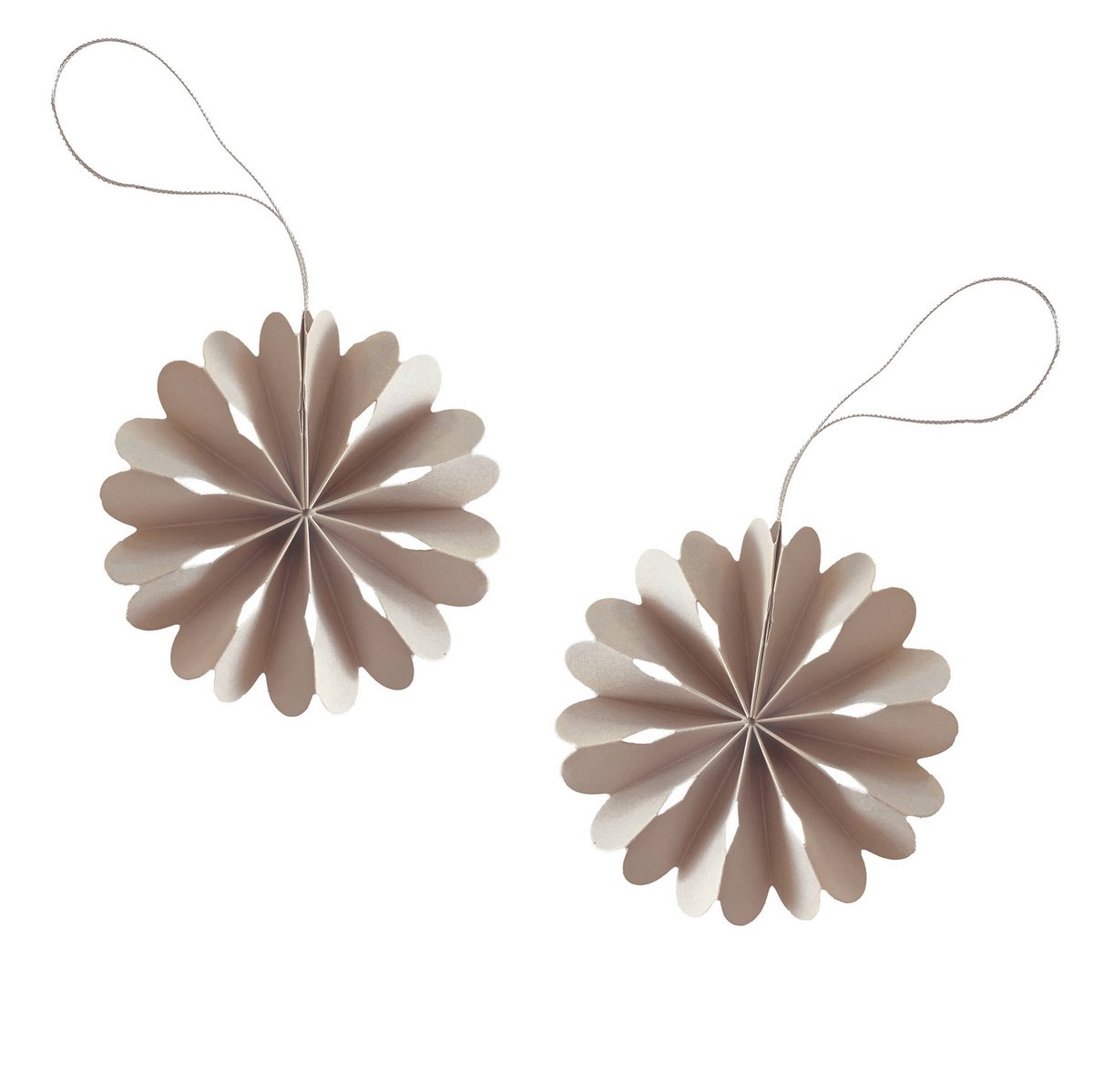 Cooee Design Paper Flowers juletrepynt Sand | Skandinavisk Design | Julepynt | Beige