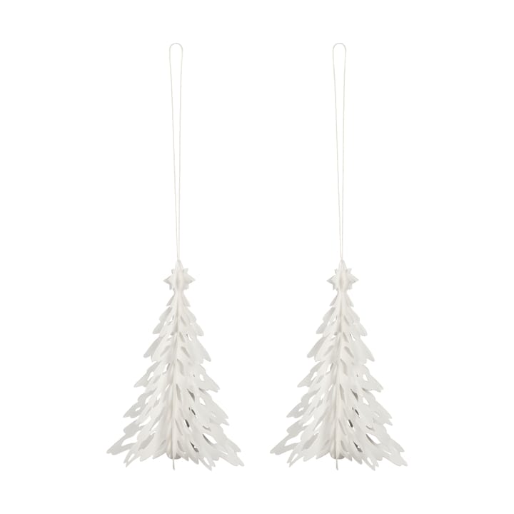 Paper Pinetree pynt 2-pakn. - Natural - Cooee Design