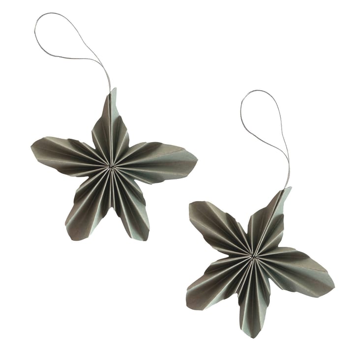 Paper Stars juletrepynt - Sage Green - Cooee Design