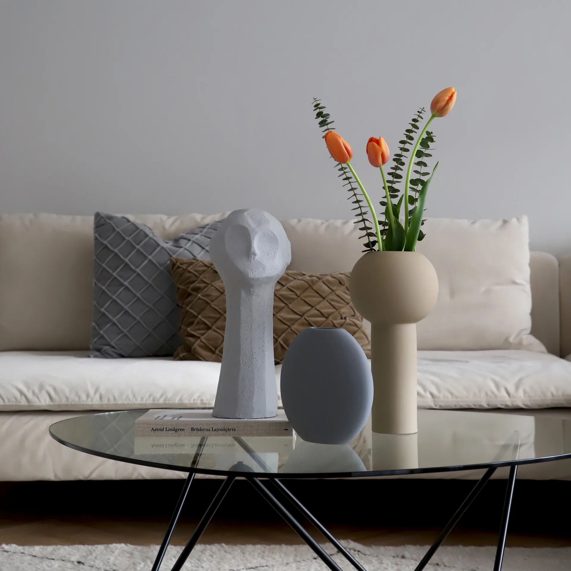 Pastile vase 20 cm, Grey Cooee Design