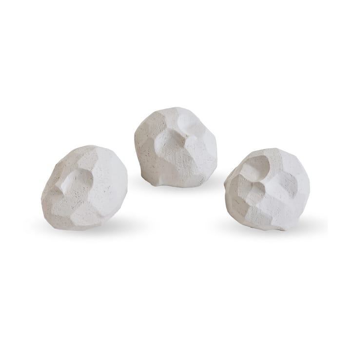 Pebble heads sculpture 3-pakning - Limestone - Cooee Design