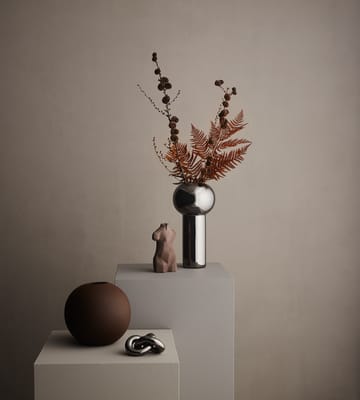 Pillar vase 24 cm - Dark Sølv - Cooee Design